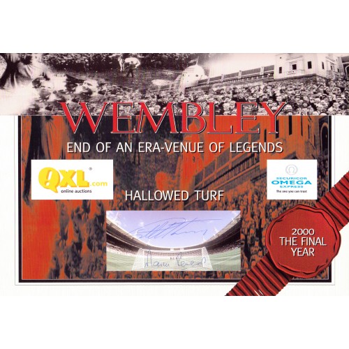 Original Wembley Turf Paperweight With Cert Signed By Hurst & Peters